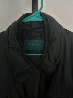 Perry Ellis Black Quilted Puffer Jacket
